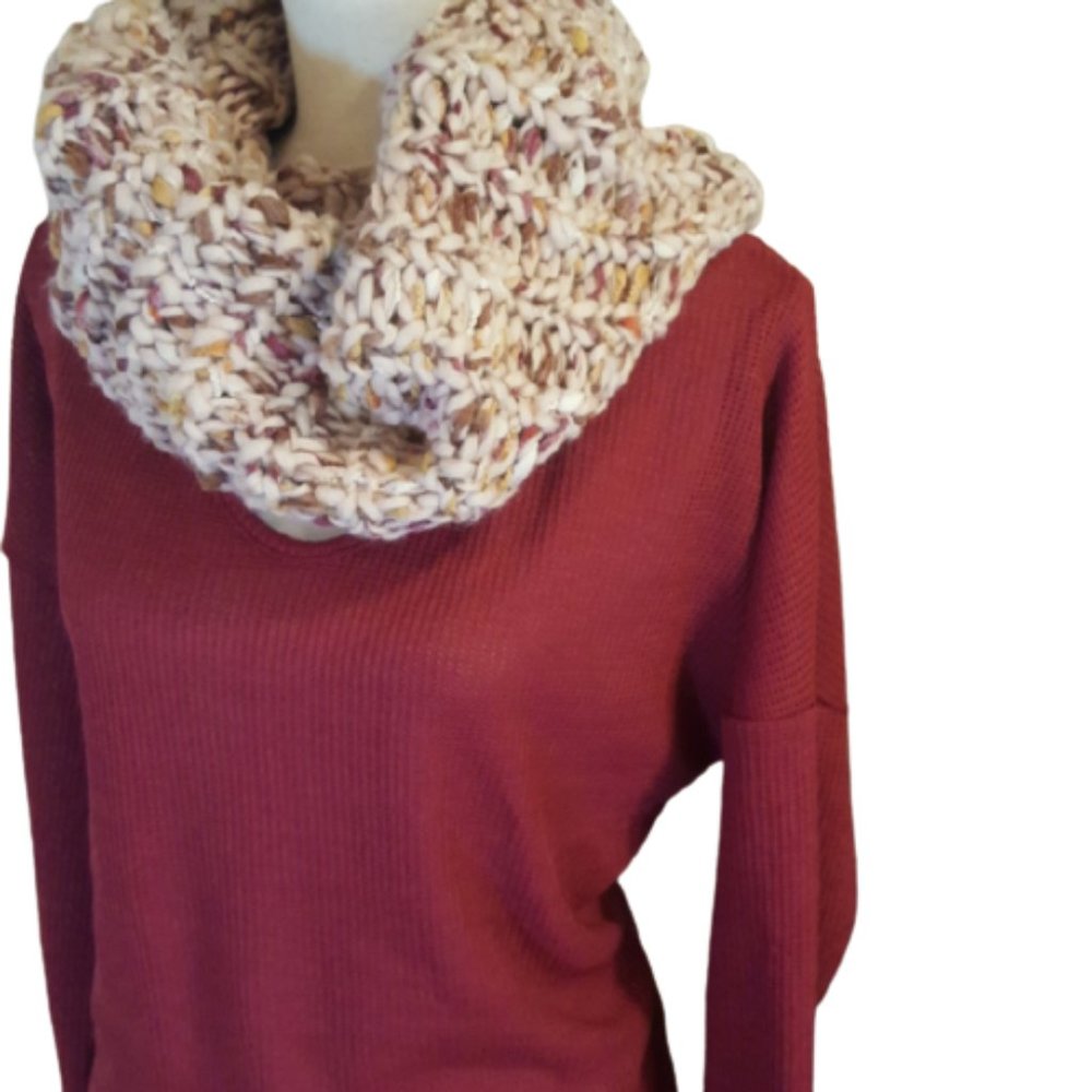 Lightweight Knit Long Sleeve Sweater in "Berry" 🍓